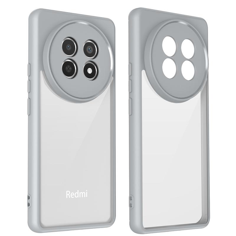 

Realme 13 Pro 5G RMX3990 Case Plating Bumper Shockproof Clear Back Cover Hard Matte Phone Case for Realme 13 Pro 5G RMX3990 Pc + tpu&Realme 13 Pro серый