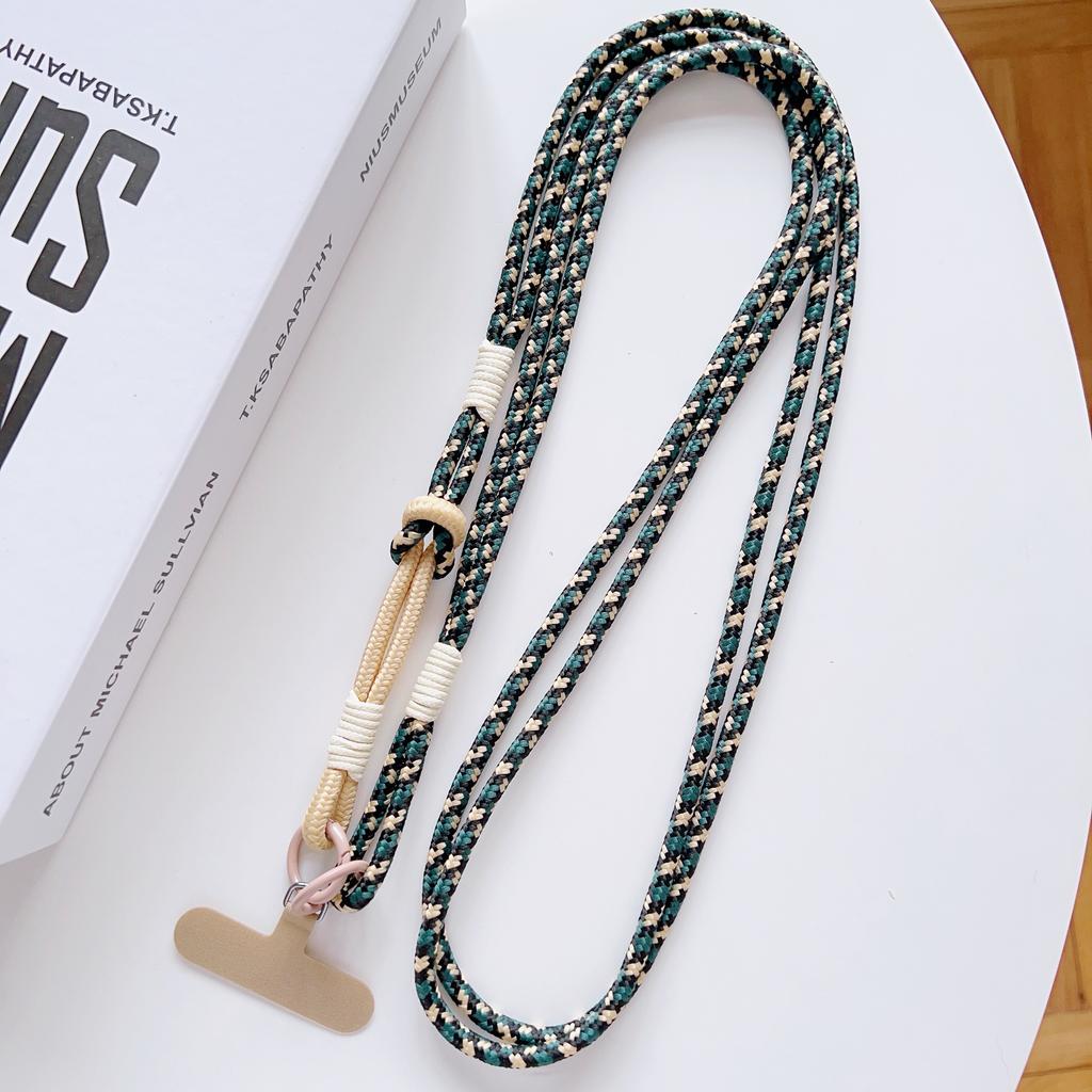 DIY 2-In-1 Mobile Phone Universal Lanyard, Crossbody Long Rope, Finger Rope, Fashionable Mixed And Matched Anti-Loss Rope