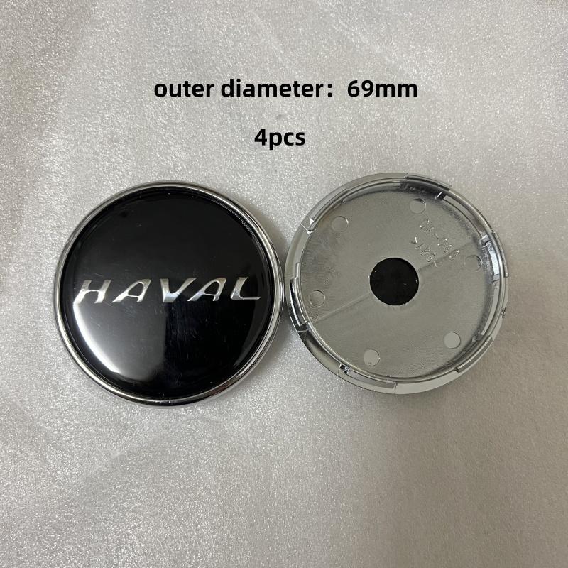 69mm 4 Color Black Red Grey Blue Car Wheel Center Cap Logo Hub Cover Badge Emblem For Haval F7 F7X Jolion H6 2019 2020 2021 2022