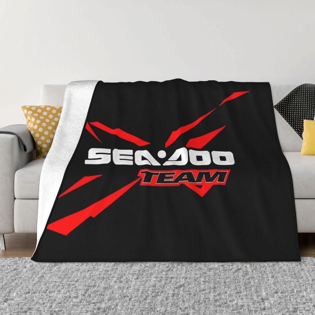 

Sea Doo Team Rxt Brt Logo Marine Racing Performance Streetwear Size S3Xl Throw Blanket 30x40in