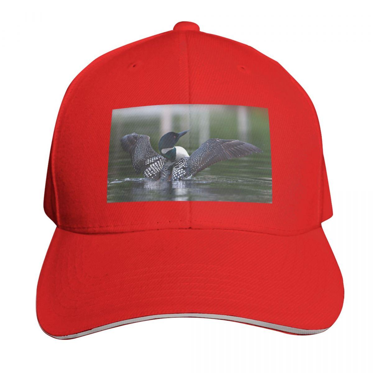 Common loon at am Baseball Cap Bobble Hat Vintage summer hat Hip Hop For Unisex Womens