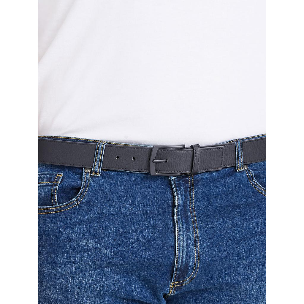 Duke Herren D555 Ozzy Mattes Verbundleder-Gürtel