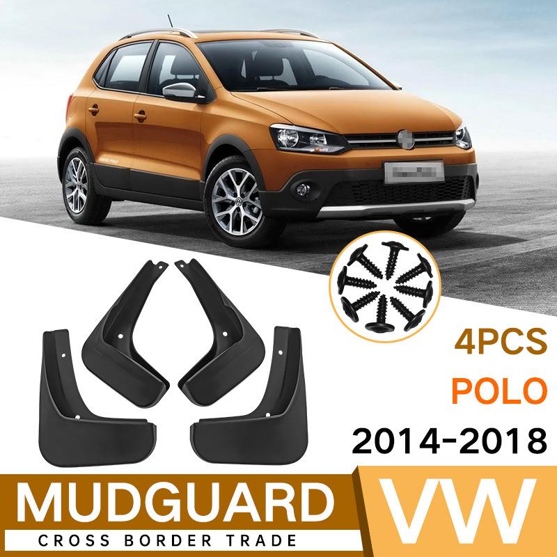 Mud Flaps For VW POLO 2014-2018 Mudguards MudFlaps Front Rear Fender Car 14-18