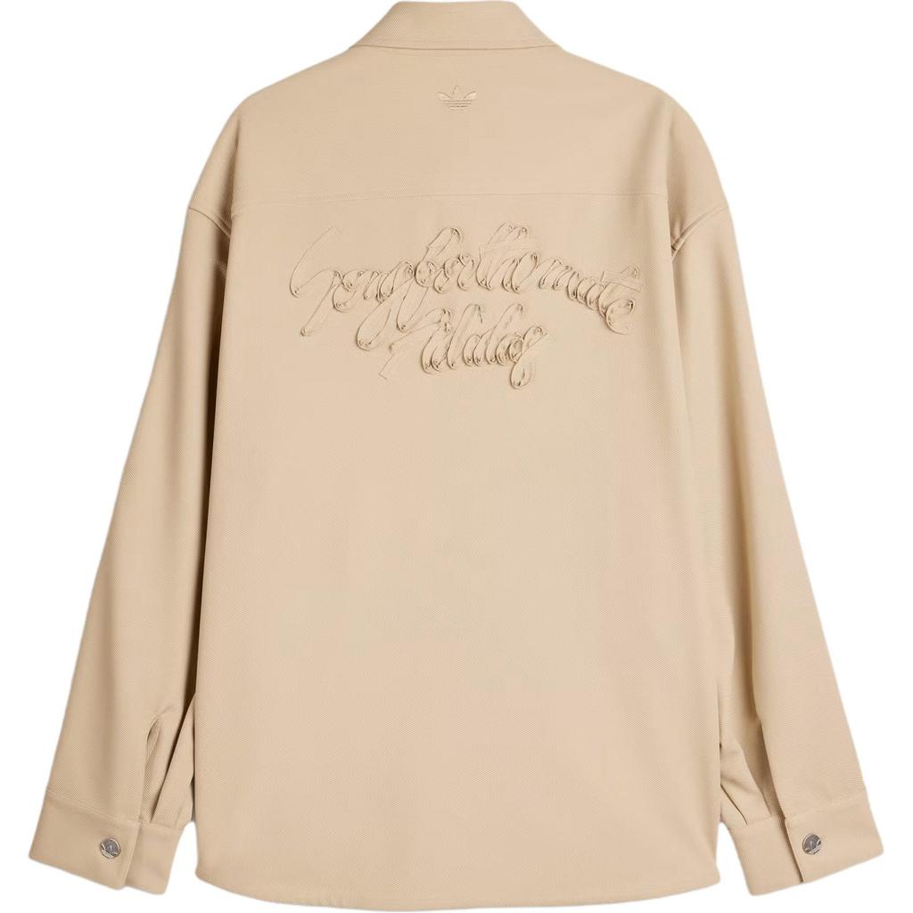 Adidas Originals X Song For The Mute Adi006 Striped Embroidered Logo Pointed Collar Single-Breasted Loose Long Sleeve Jacket Unisex Jacket KC3141