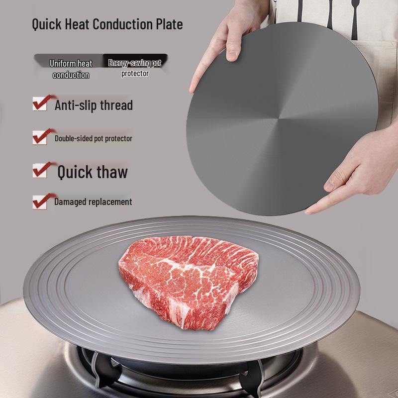 Premium Heat-Conducting Anti-Burn Plate for Quick Defrosting and Stove Protection