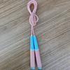 Skipping Rope Adjustable Soft Beaded Slub Design Portable Jumping Training Rope for Adult
