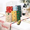 12 Stück Bedruckte Neujahrs-Flachmund-Süßigkeitenpapier-Weihnachten Weihnachtsmann-Verpackungsbeutel Party Weihnachtsgeschenktüten Keks