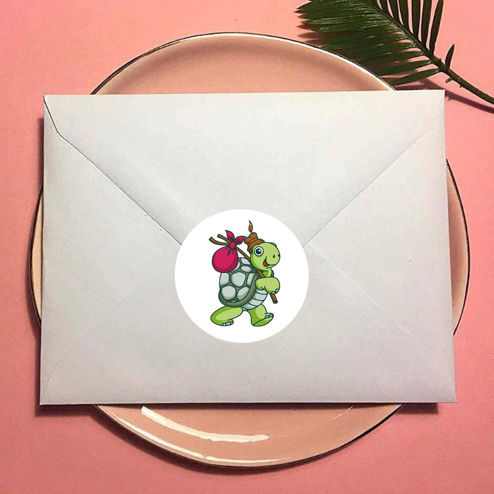 100-500pcs Cute Animal Cartoon Stickers For Envelope Encourage Reward Student Label Toys Decals Office Stationery Sticker