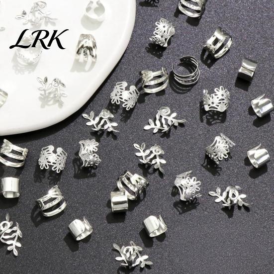 Non-fading Hair Jewelry 32/40/60Pcs Dreadlock Accessories, Hollow Carved Rings, Open Twisted Style Beads Design Easy to Wear Cuffs for Festivals