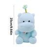Soft Hippo Stuffed Toy PP Cotton Cartoon Hippo Doll Bell Hippo Plush Toy  Home Decor
