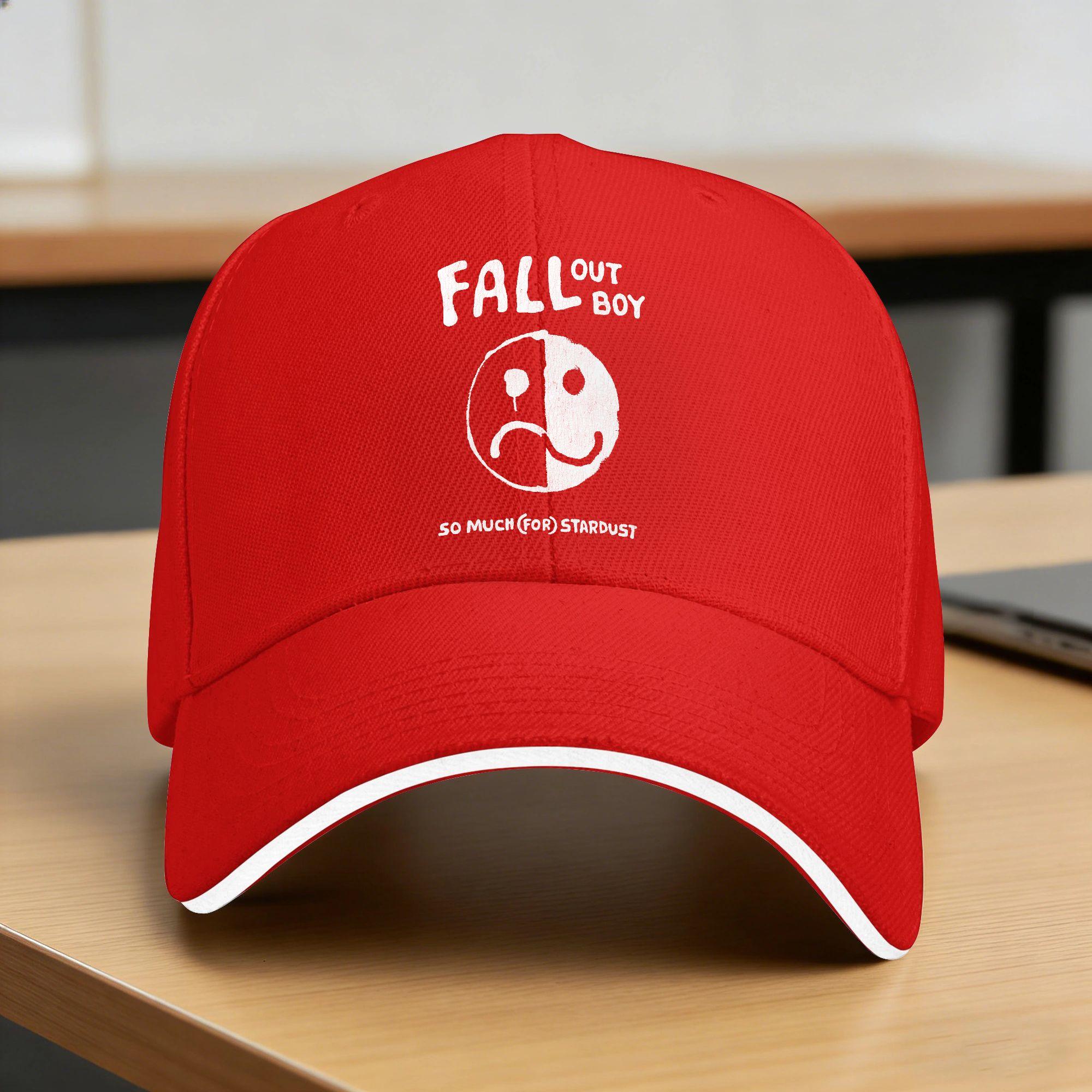 Fall Out Boy Smile Frown Baseball Cap Kpop Rock Hot Sale Trucker Hat Women Unisex Street Style Design Baseball Caps One Size