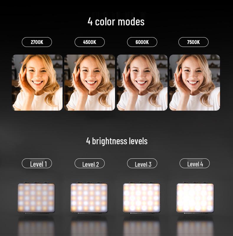 NEEWER M24 Dual-Color Fill Light for POCKET 3 Camera, Magnetic Soft Light for Easy Photography.