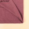 BITCED Women's Fall/Winter Polo Neck Button-Up Solid Color Long-Sleeve T-Shirt