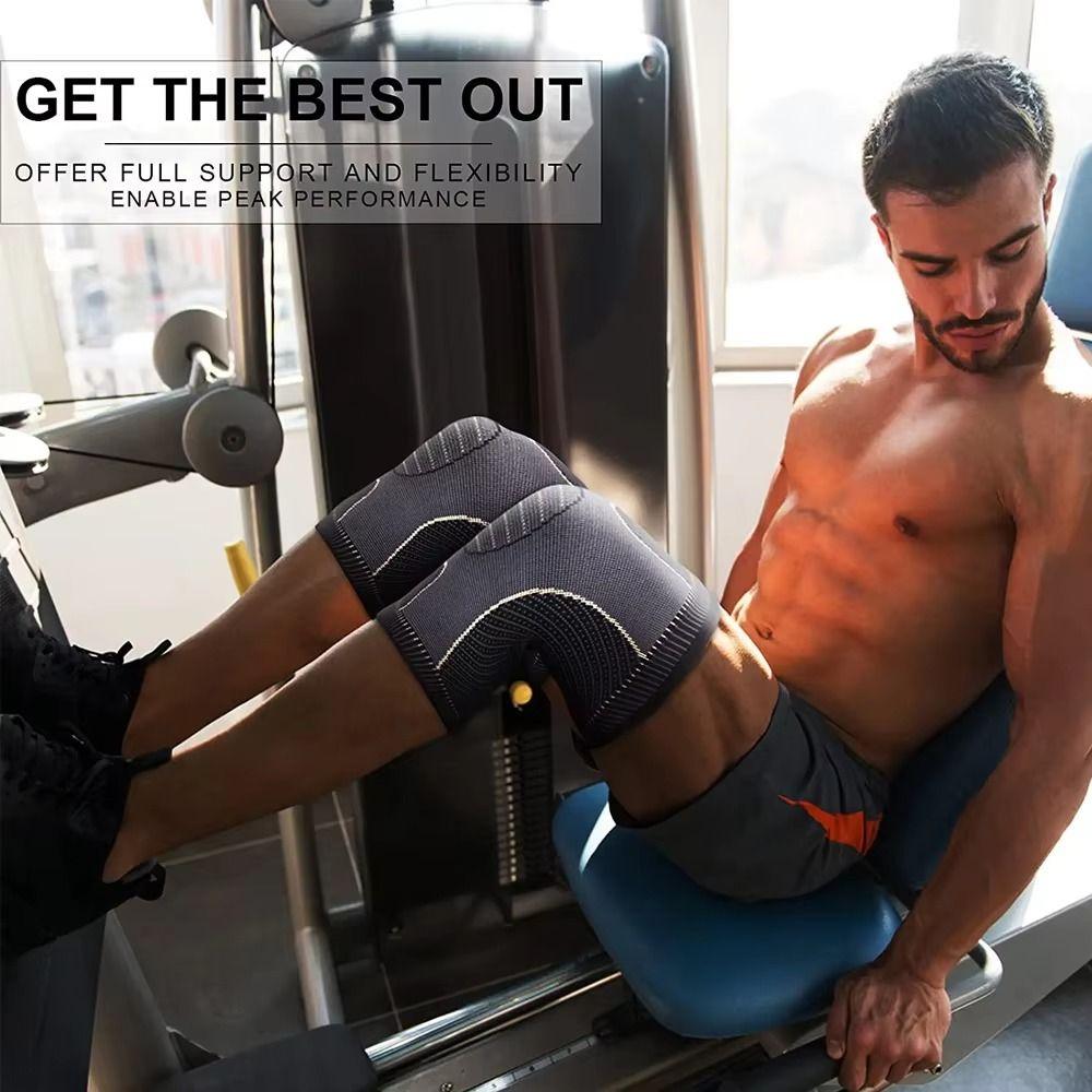 Breathable Patella Protect Band Fiber Badminton Knee Brace Running Knee Brace  Jumper