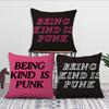 Being Kind is Punk cushion cover Pillow Cover Decoration Room Home Sofa living Office Car Nordic Simplicity