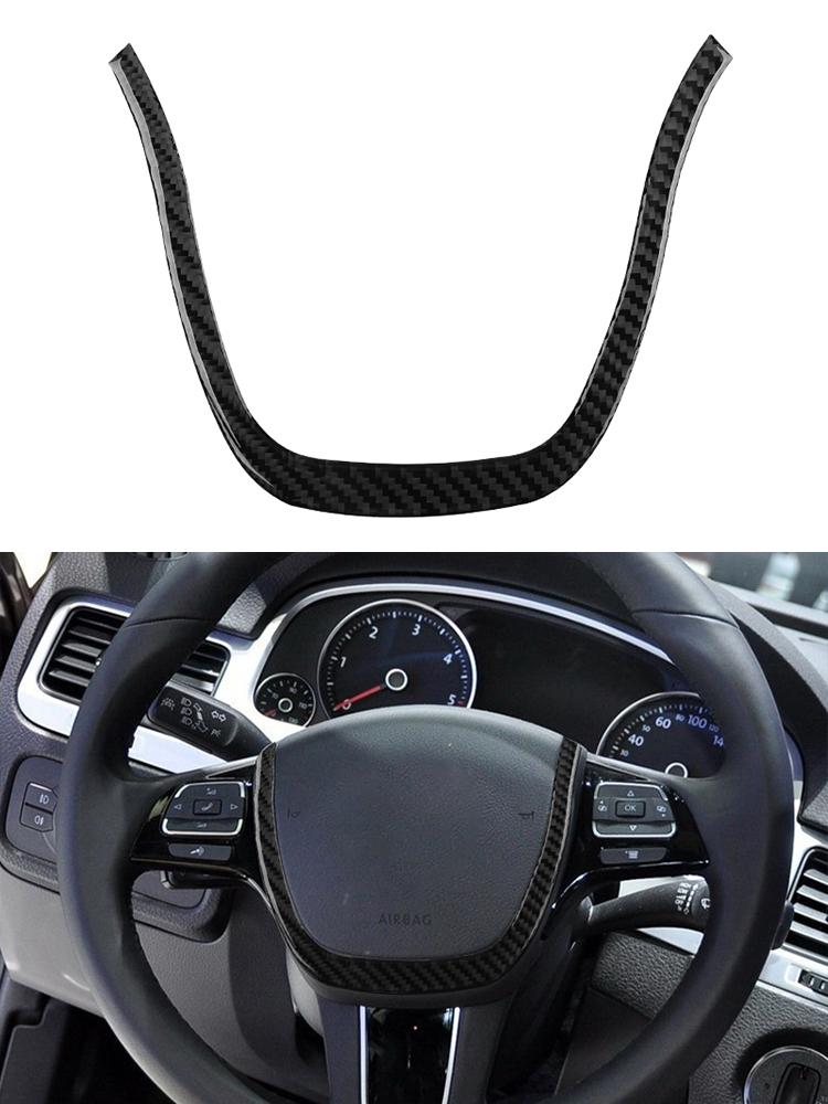 For Volkswagen VW Touareg 2011-2015 Car Carbon Fiber Sticker Version LHD Gear Shift Panel Interior Center control panel door