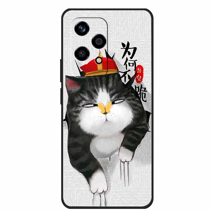 For Honor 200 Lite Cases Animals Soft TPU Painted Cat Phone Case Back Cover For Huawei Honor 200 Lite 5G Protection Bumper funda