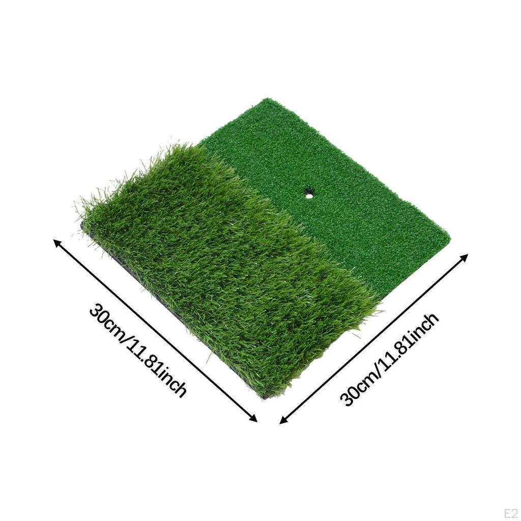 Golf Hitting Mat Pad Improve Skills 30 Cmx30 Cm Training Aid Portable for Adults and Family