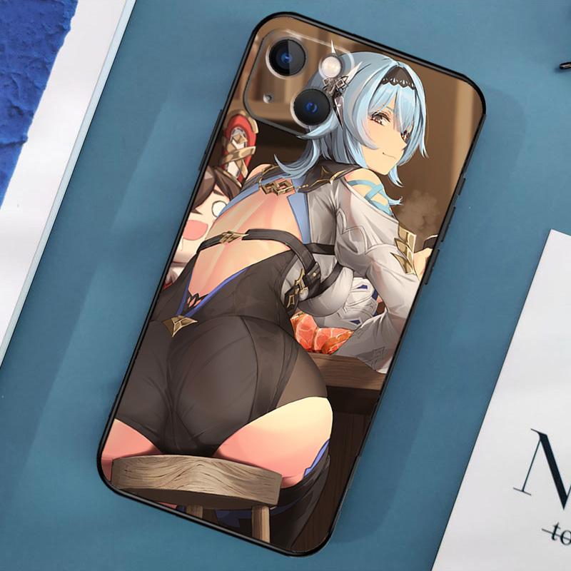 Cute Sexy Eula Game Phone Case For iPhone 15 14 Pro Max 11 13 12 Mini X XR XS Max SE 2020 7 8 Plus Cover Capa