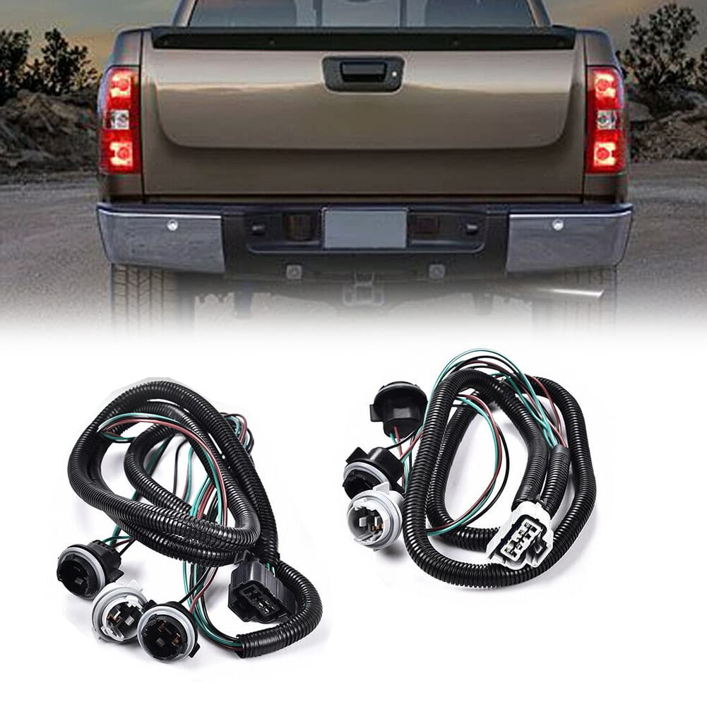 GTINTHEBOX Tail Light Wiring Harness Compatible with 2007-2013 Chevrolet Silverado 1500/2007-2014 Silverado 2500 HD Silverado 3500 HD GMC Sierra 3500