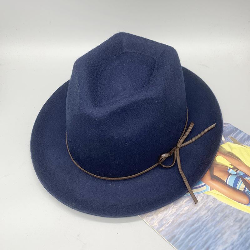 

Vintage Warped Edge Wool Pirate Hat Exotic British Woolen Top Hat One size fits all Темно-синій