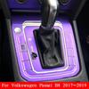 Car-Styling Carbon Fiber Car Interior Center Console Color Change Molding Sticker Decals For Volkswagen Vw For Passat B8 2017-20