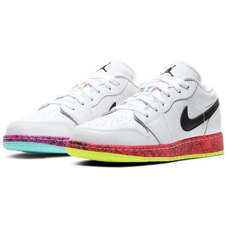 Jordan 1 Low Multi-Color Midsoles White GS CV9548-100