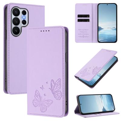 Karty z tłoczeniem motyla Portfel Solt Skórzane etui Na Samsung S26 Ultra S25 S24 Plus S23 S22 A17 A07 A57 A37 A16 A26 Pokrowiec RFID