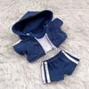 Para Boneca Mini 10cm Boneca de Algodão 20cm Roupa Conjunto 3 Peças Conjunto Esportivo Moletom Camiseta Calça Acessórios para Boneca de Pelúcia Brinquedos