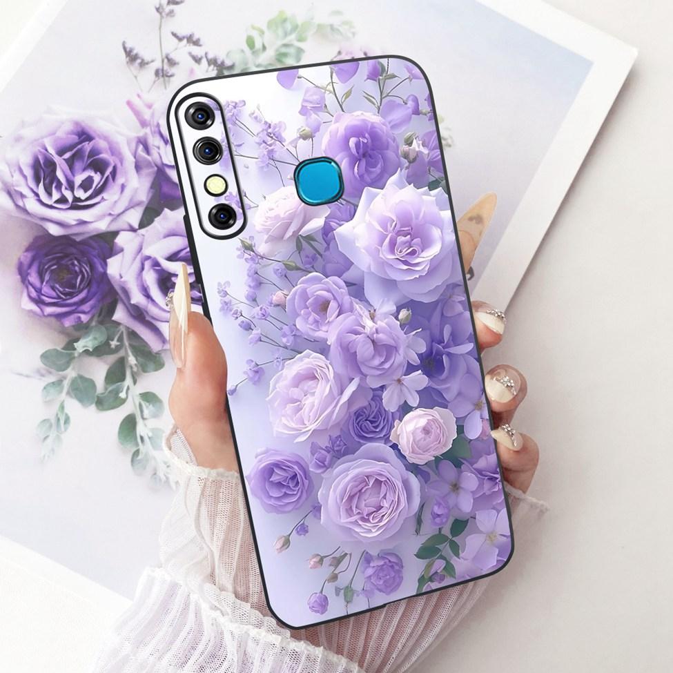 Phone Case For Infinix Hot 8 Cover Cute Cat Luxury Fashion Funny Painted Casing For Infinix X650C X650B X650D
