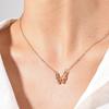 Fashionable Bow Necklace Bowknot Pendant Neckchain Adjustable Chain Choker Handmade Collarbone Chain Gifts for Women