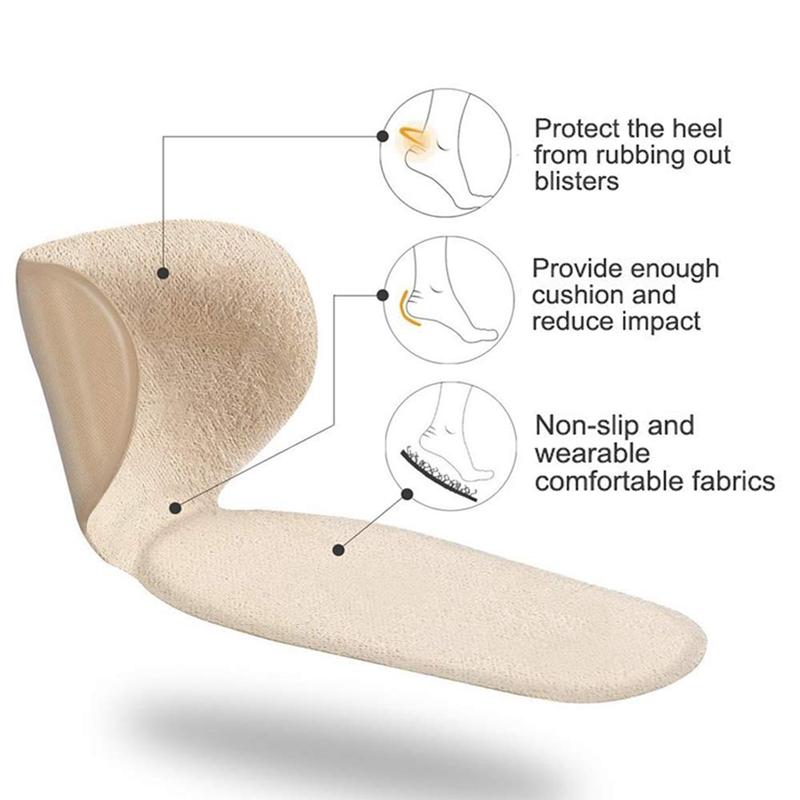 T-type Silicone Insoles Relief the Pain Protect the Foot Comfort Insole Women's High Heels Foot Care Tool Inserts & Cushions