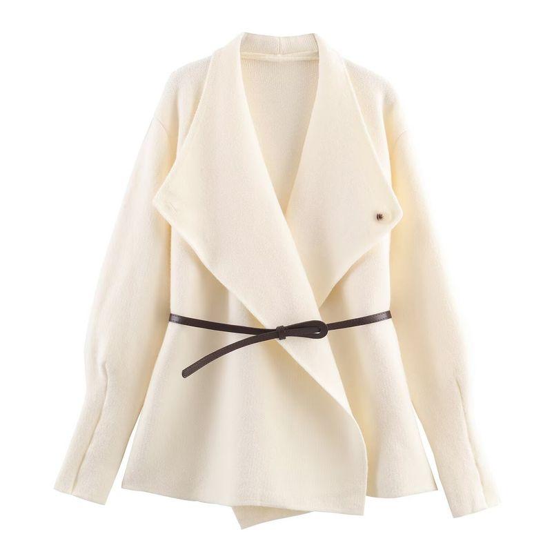 Za Autumn and Winter New Arrivals Women's Clothing Zr European and American Style Export Fashion Simple Versatile Belted Knitted Blazer