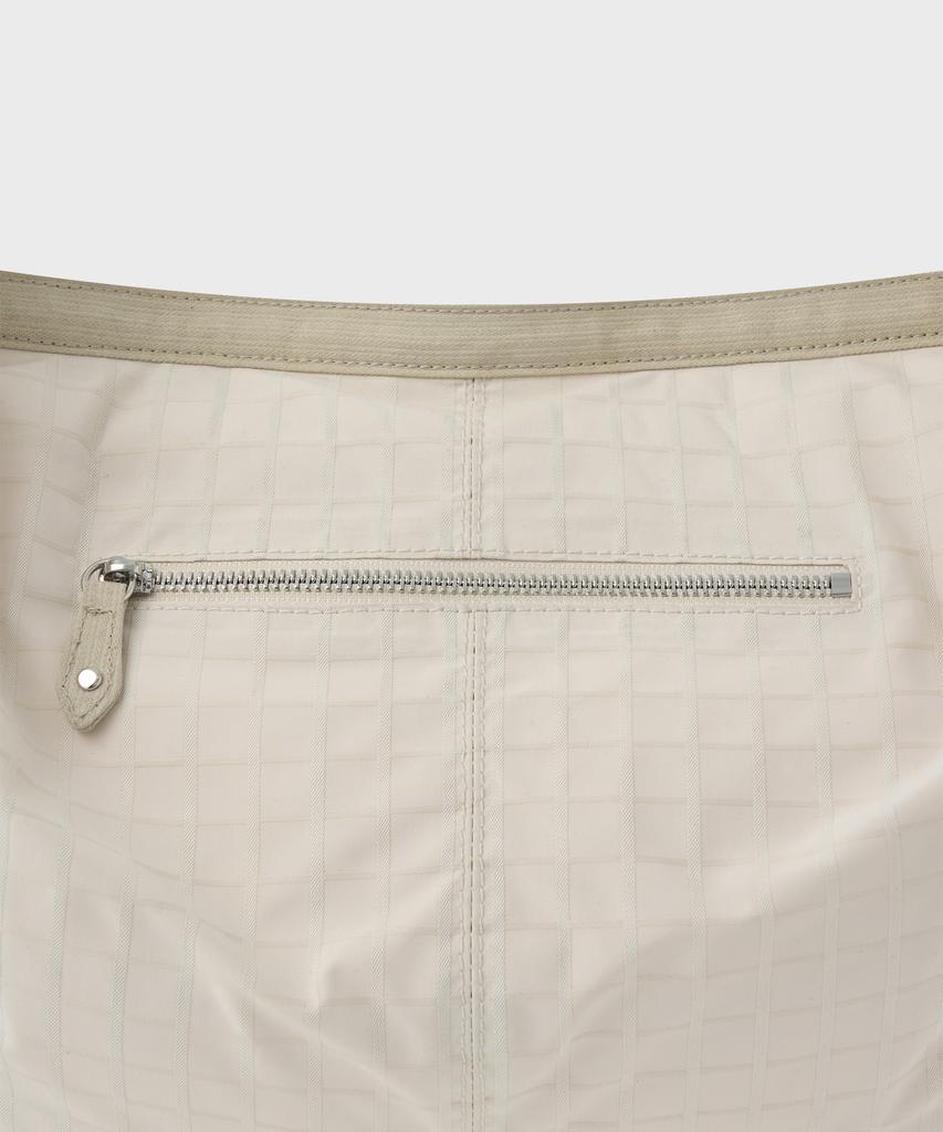 Sunlit Buckle Crossbody Bag (Check Ivory)