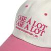 CASE A LOT Slogan Logo Kappe - beige rosa