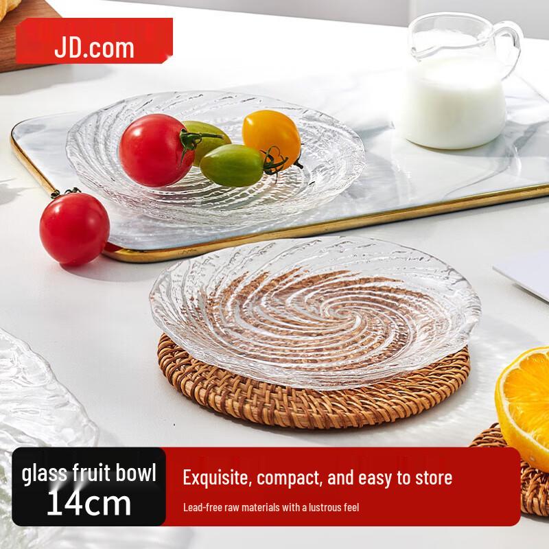 Jingdong Zao Japanese-Style Glass Snack Plates