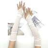 Long Fingerless Tulle Mesh Gloves for Women Elegant Bridal Sheer Arm Sleeves for Operas and Cosplay Theme Party 1920s