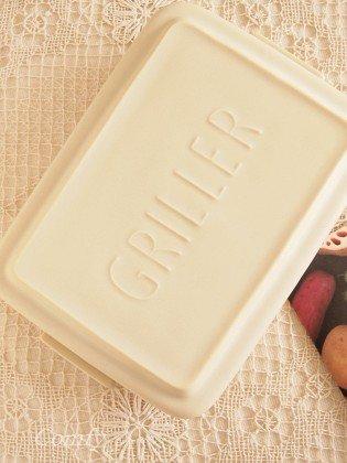 Griller oven, direct flame, beige, kitchen accessories