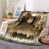 1pc Lord of the Rings Blanket Lightweight Flannel Throw For Sofa, Bed, Travel, Camping, Livingroom, Office, Couch, Chair, And Bed