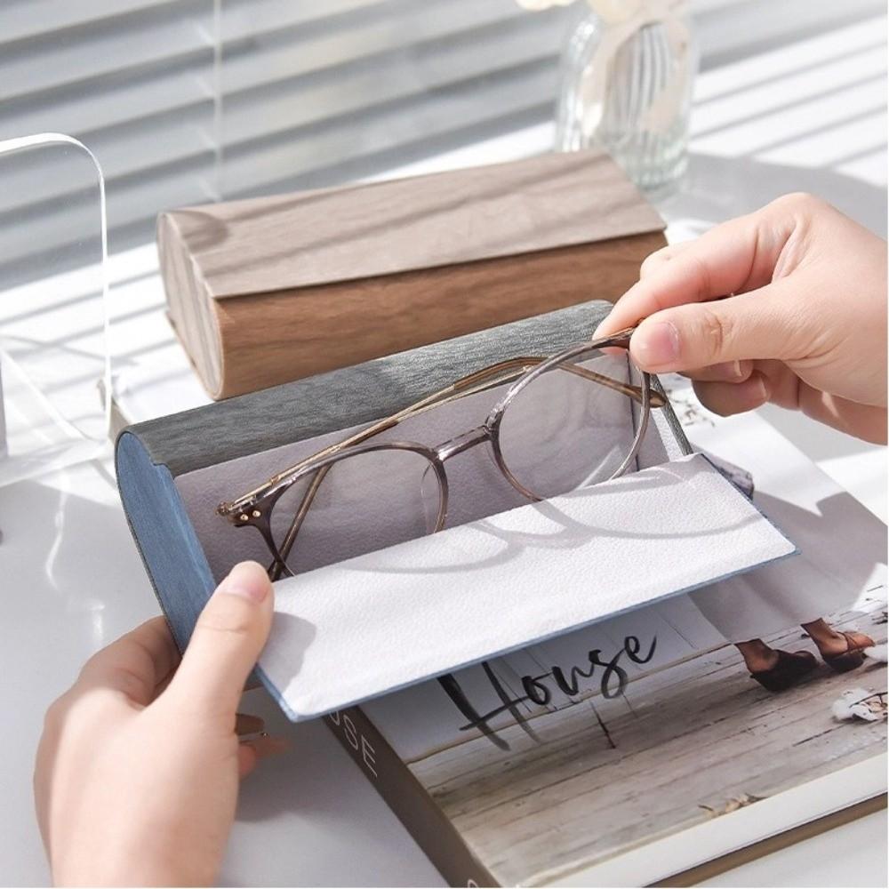 Double Layer Double Eyeglasses Case Large Capacity Eyeglasses Holder Fashion Sunglasses Box  Women