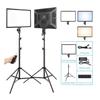 Light Ring, 17-inch LED Panel, Remote Control, 90w 2 Lighting Kit