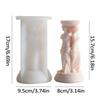 Roman Statue Candle Molds 3D Silicone Roman Column Shape Resin Mold Pillar Candle Molds Craft Making Tool Reusable Non-Stick