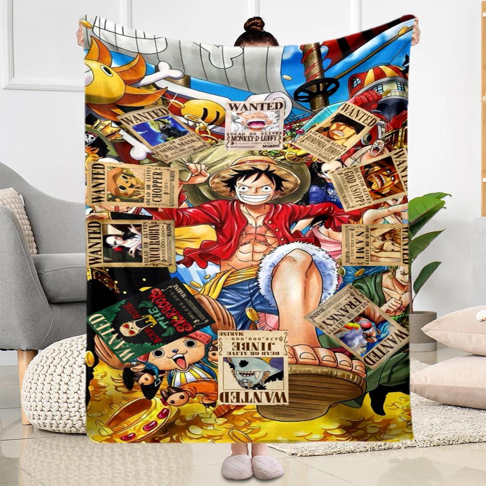 One Piece Adventure Suitable Blanket for Offices, Travel, Living Rooms Also a Good Gift for Friends and Family Suitable for All Seasons.