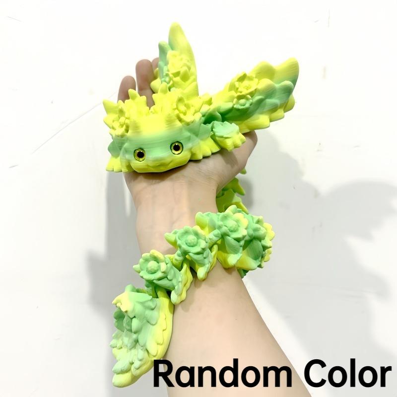 3D Print Toy Salamander Dragon Desktop Ornament 3D Print Animals Home Office Crafts Print Character Action Figure Christmas Gift