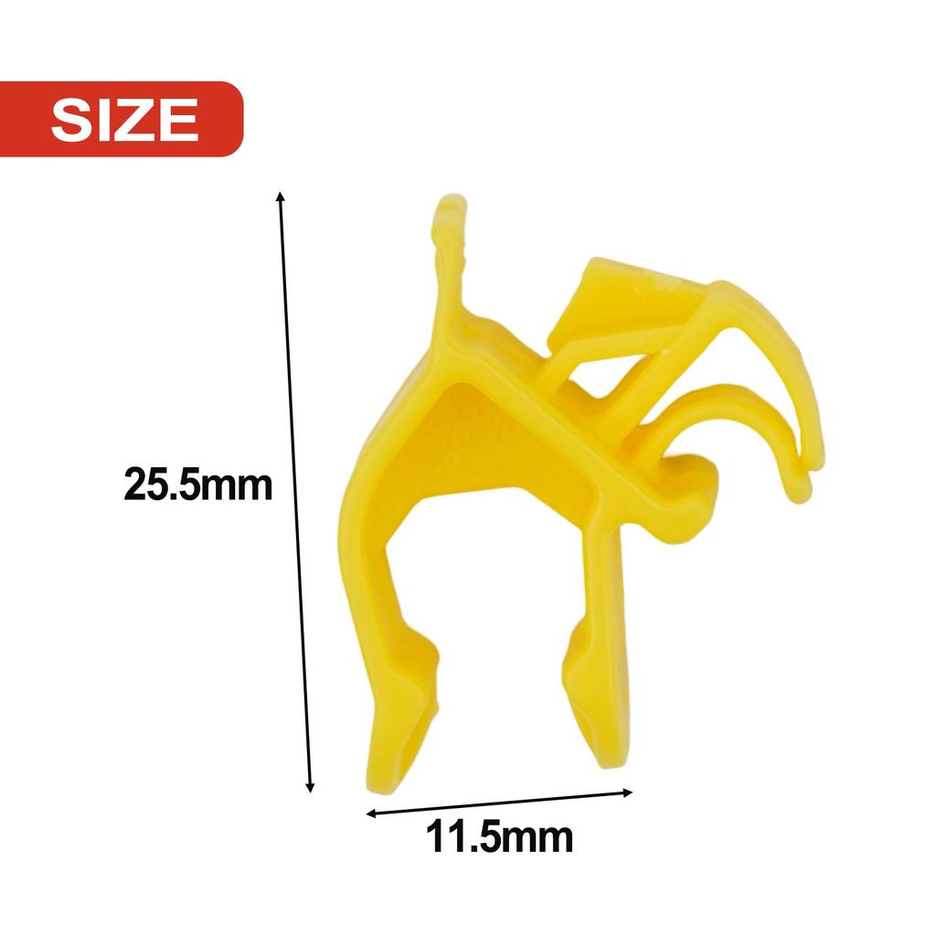 Retaining Clip Rod Bonnet 1PC Yellow High Quality New