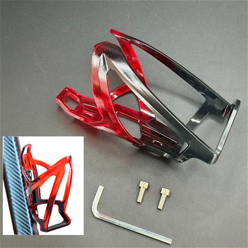 Lightweight Bike Bottle Holder Outdoor Portable Water Kettle Cage MTB Road Bicycle Cup Holder with Installation Screws and Tool 6