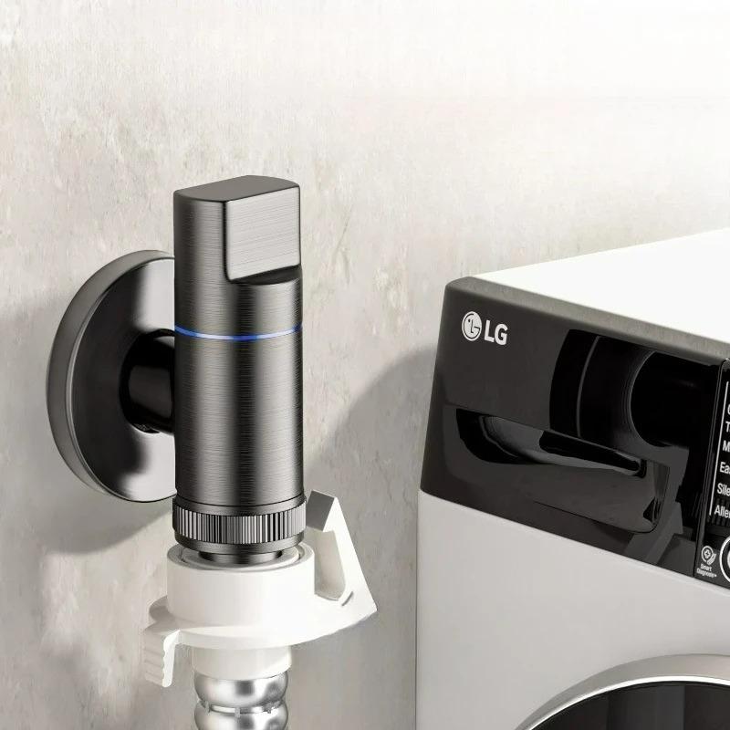 New Mini Wall Faucet Double Outlet Rinsing Taps Steel Mop Pool Faucet Household Balcony Laundry Sink All Copper Good Stainless