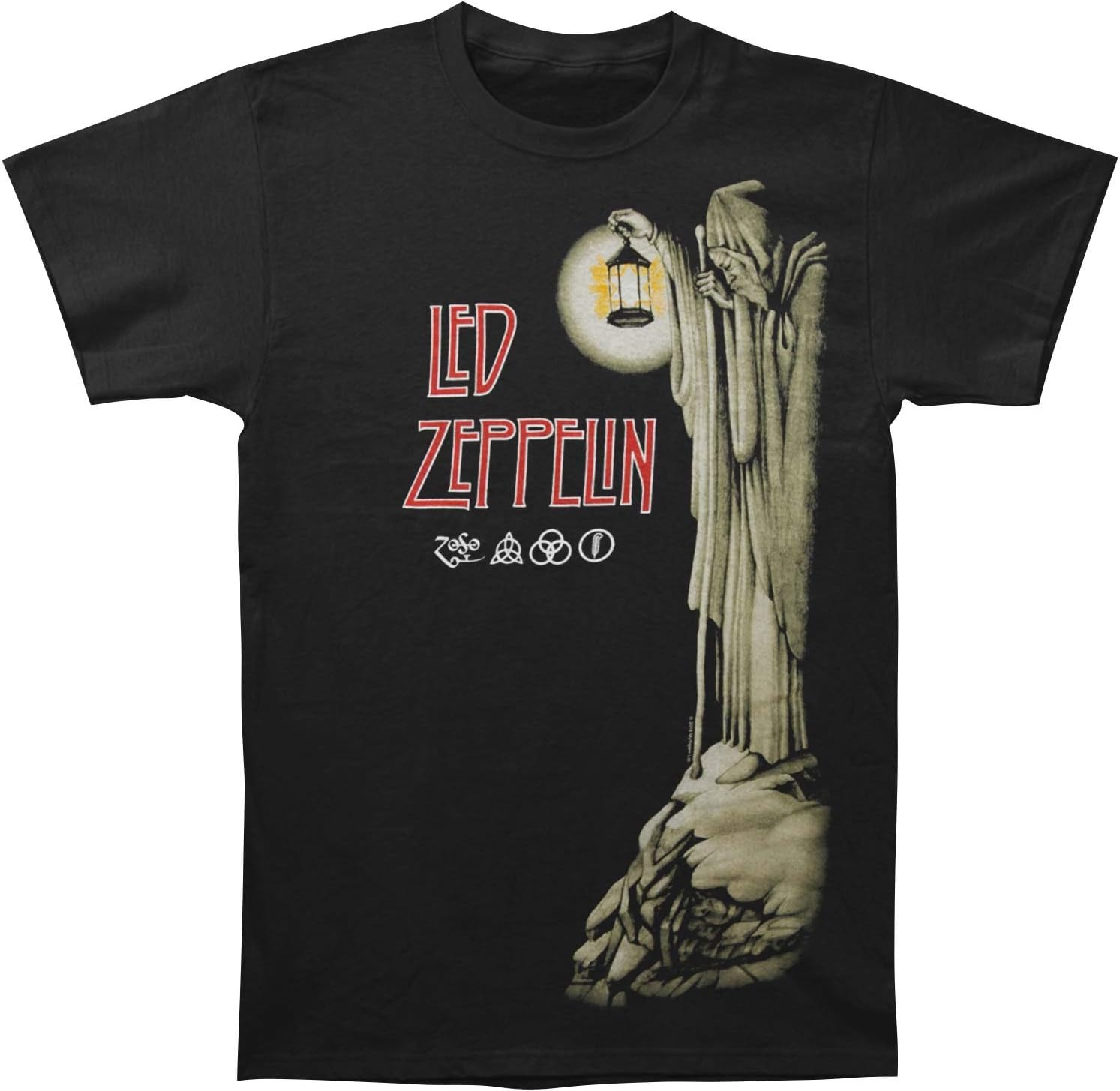 Led Zeppelin - Hermit - Adult T-Shirt - Large Black S разноцветный