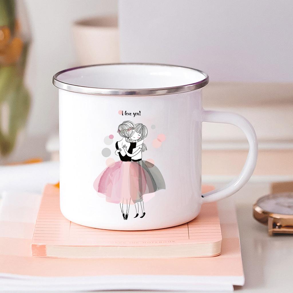 Born To Dance Ballet Girls Printed Enamel Mugs Kids Cup of Coffee Travel Mug Stainless Steel Mug Kawaii Friends Drinkware Cupshe