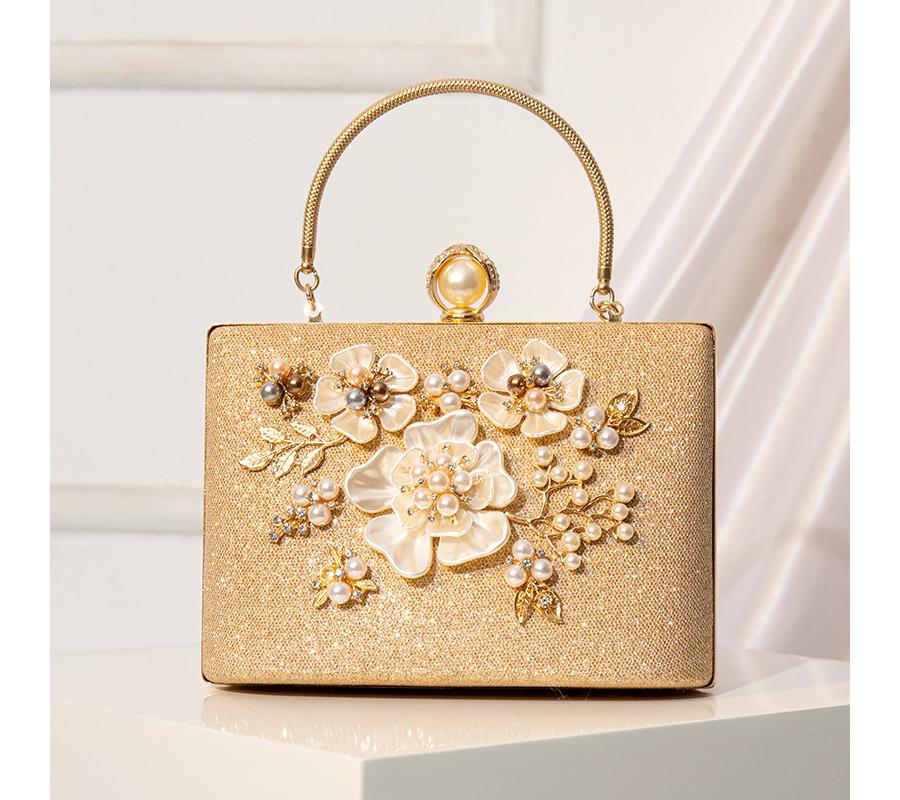 Pearl Flower Handbag Wind Evening Bag Cheongsam Dress Bag Fashion High-end Atmospheric Bag